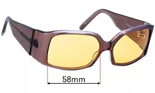 Sunglass Fix Replacement Lenses for Christian Roth CR14273 - 58mm Wide Christian Roth CR14273 Replacement Lenses 58mm wide