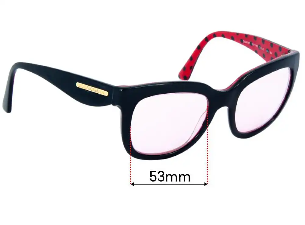 Sunglass Fix Replacement Lenses for Dolce & Gabbana DG4197 - 53mm Wide Sunglass Fix Replacement Lenses for Dolce & Gabbana DG4197 - 53mm Wide