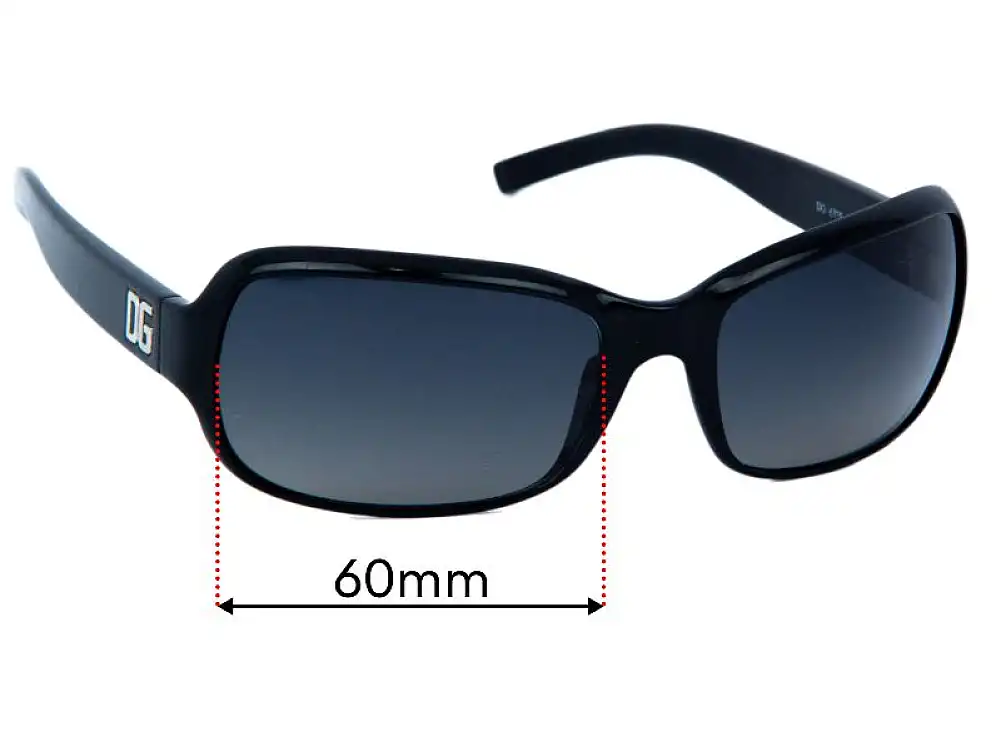 Sunglass Fix Replacement Lenses for Dolce & Gabbana DG632S - 60mm Wide Sunglass Fix Replacement Lenses for Dolce & Gabbana DG632S - 60mm Wide