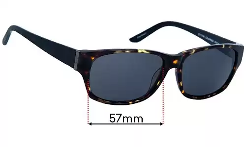 Sunglass Fix Replacement Lenses for Esprit ET17784 - 57mm Wide Esprit ET17784 Replacement Lenses 57mm wide