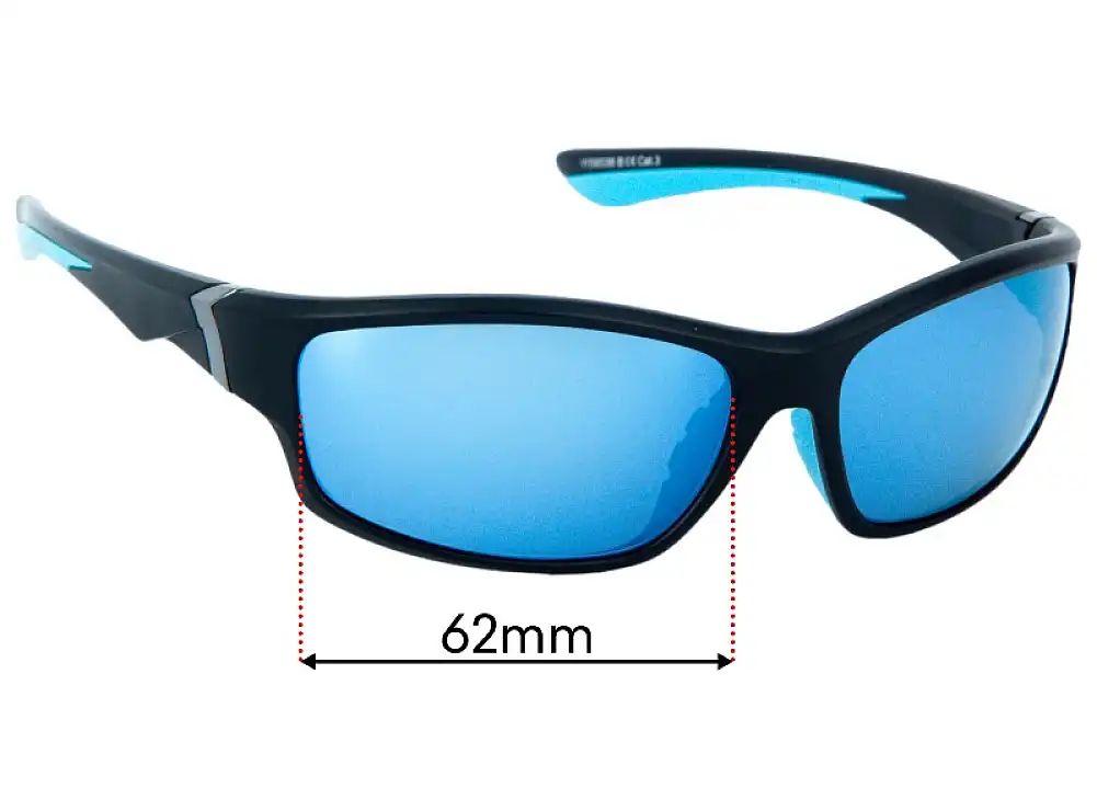 Sunglass Fix Replacement Lenses for GamsWild WS6036 - 62mm Wide Sunglass Fix Replacement Lenses for GamsWild WS6036 - 62mm Wide