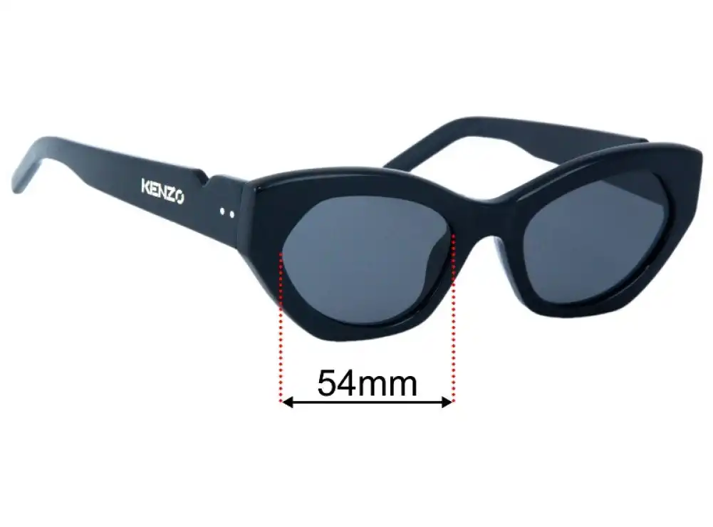 Sunglass Fix Replacement Lenses for Kenzo KZ401231 - 54mm Wide Sunglass Fix Replacement Lenses for Kenzo KZ401231 - 54mm Wide