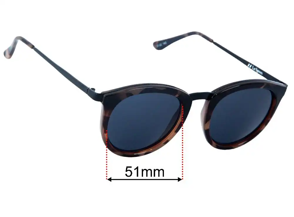 Sunglass Fix Replacement Lenses for Le Specs No Smirking - 51mm Wide Sunglass Fix Replacement Lenses for Le Specs No Smirking - 51mm Wide