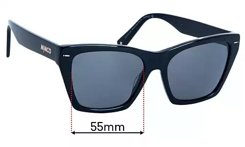 Sunglass Fix Replacement Lenses for Mimco Sun Rx 01 - 55mm Wide Mimco Sun Rx 01 Replacement Lenses 55mm wide