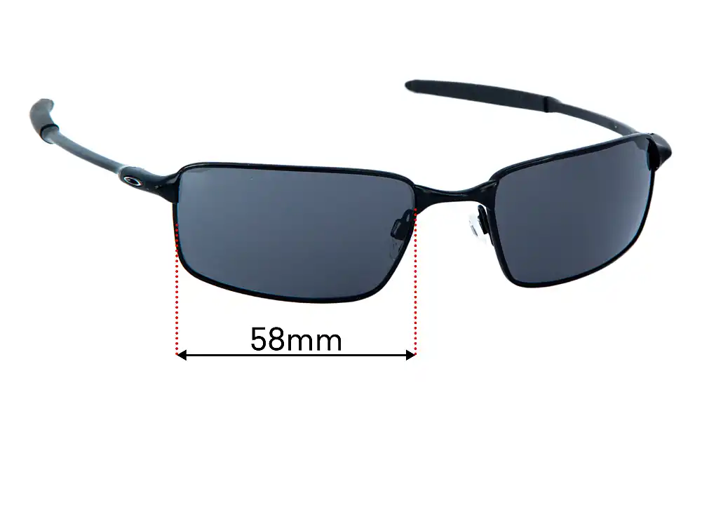 Sunglass Fix Replacement Lenses for Oakley Square Wire T - 58mm Wide Sunglass Fix Replacement Lenses for Oakley Square Wire T - 58mm Wide