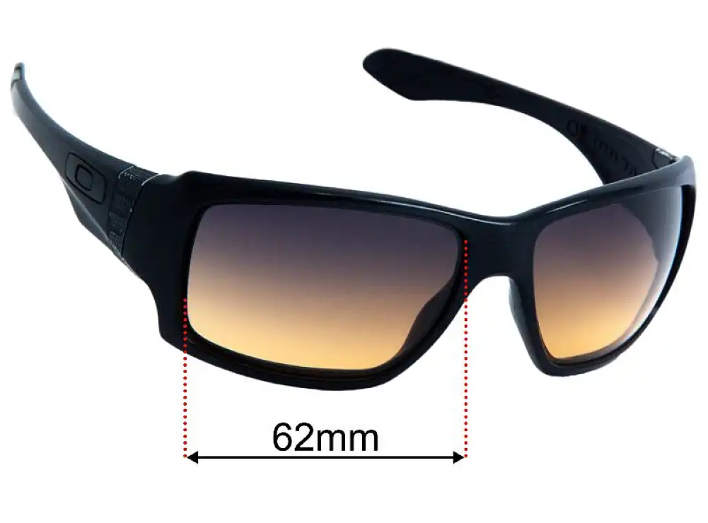 Sunglass Fix Replacement Lenses for Oakley Big Taco OO9173 - 62mm Wide Sunglass Fix Replacement Lenses for Oakley Big Taco OO9173 - 62mm Wide