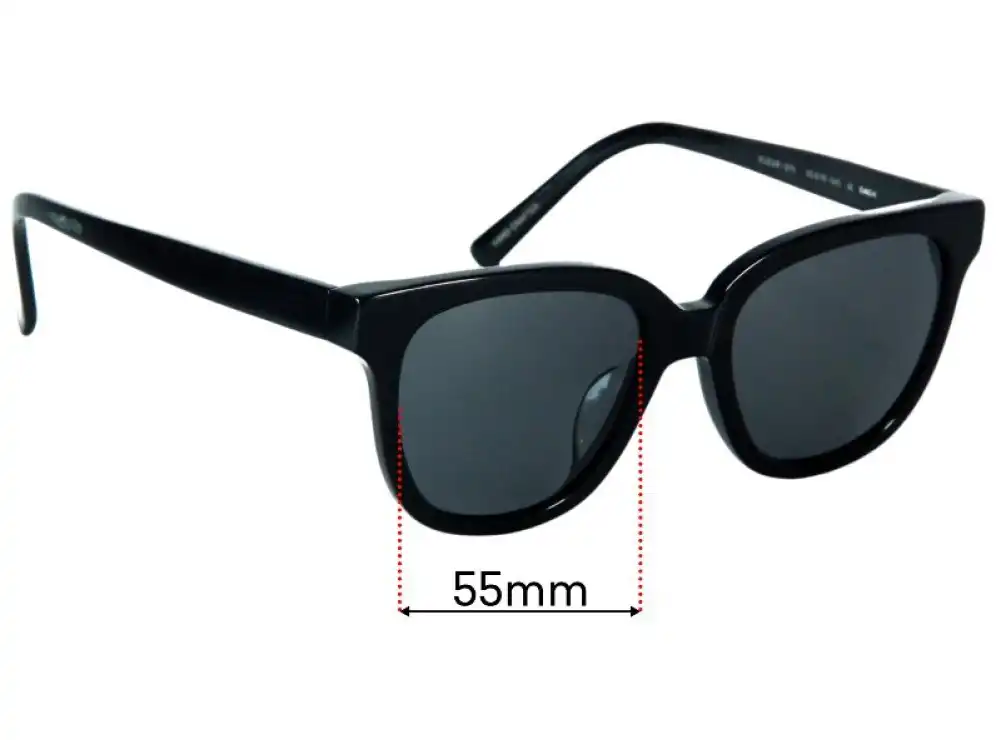 Sunglass Fix Replacement Lenses for Oscar Wylee Fleur-015 - 55mm Wide Sunglass Fix Replacement Lenses for Oscar Wylee Fleur-015 - 55mm Wide