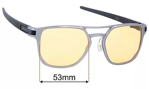 Sunglass Fix Replacement Lenses for Oakley Latch Alpha OO4128 - 53mm Wide Oakley Latch Alpha OO4128 Replacement Lenses 53mm wide