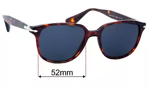 Sunglass Fix Replacement Lenses for Persol 3149-S - 52mm Wide Persol 3149-S Replacement Lenses 52mm wide