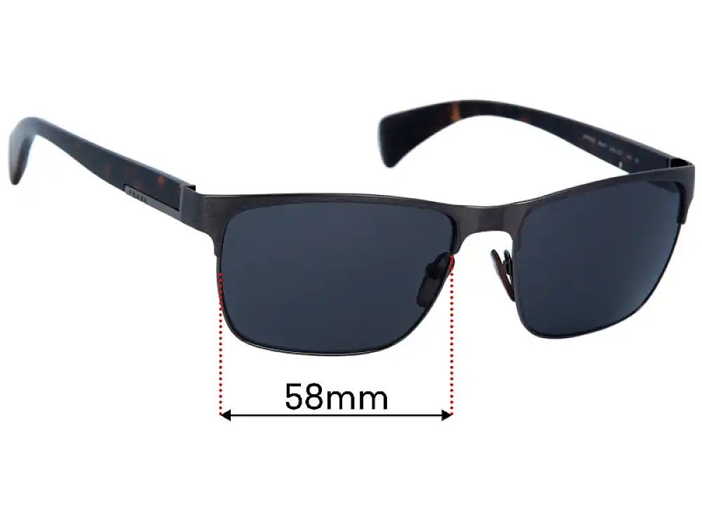 Sunglass Fix Replacement Lenses for Prada SPR51O - 58mm Wide Sunglass Fix Replacement Lenses for Prada SPR51O - 58mm Wide