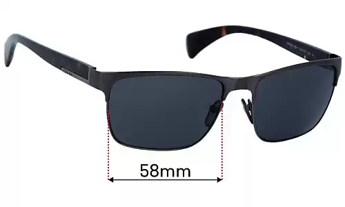 Sunglass Fix Replacement Lenses for Prada SPR51O - 58mm Wide Prada SPR51O Replacement Lenses 58mm wide