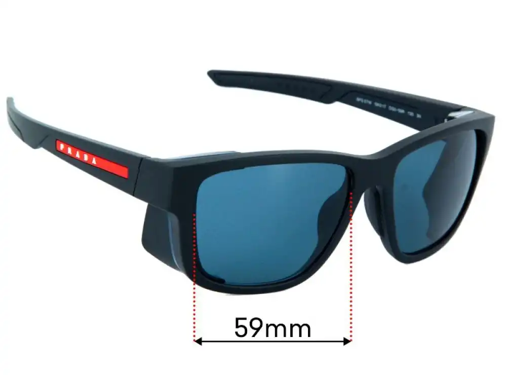 Sunglass Fix Replacement Lenses for Prada SPS07W - 59mm Wide Sunglass Fix Replacement Lenses for Prada SPS07W - 59mm Wide