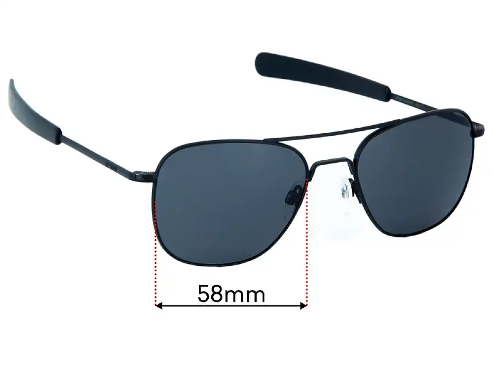 Sunglass Fix Replacement Lenses for Randolph Engineering AF323 - 58mm Wide Sunglass Fix Replacement Lenses for Randolph Engineering AF323 - 58mm Wide