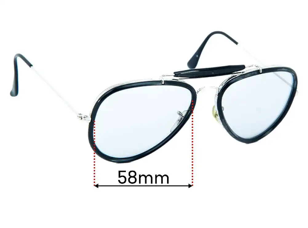 Sunglass Fix Replacement Lenses for Ray-Ban RB3428 Road Spirit - 58mm Wide Sunglass Fix Replacement Lenses for Ray-Ban RB3428 Road Spirit - 58mm Wide