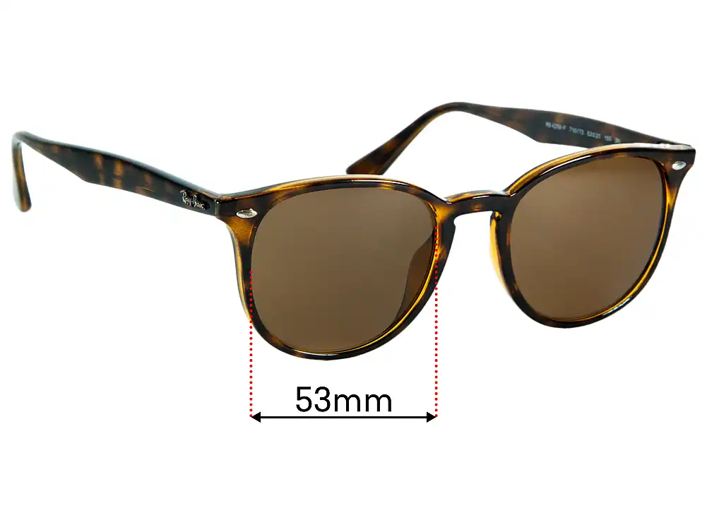 Sunglass Fix Replacement Lenses for Ray-Ban RB4259-F (Low Bridge Fit) - 53mm Wide Sunglass Fix Replacement Lenses for Ray-Ban RB4259-F (Low Bridge Fit) - 53mm Wide