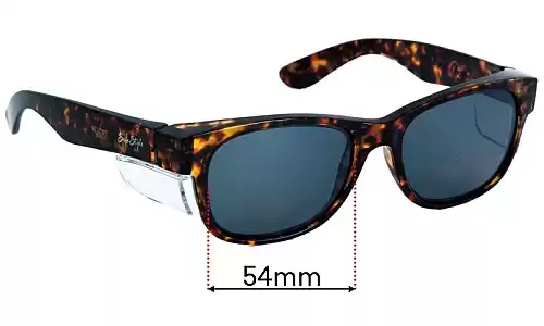 Sunglass Fix Replacement Lenses for Safe Style Classics - 54mm Wide Safe Style Classics Replacement Lenses 54mm wide