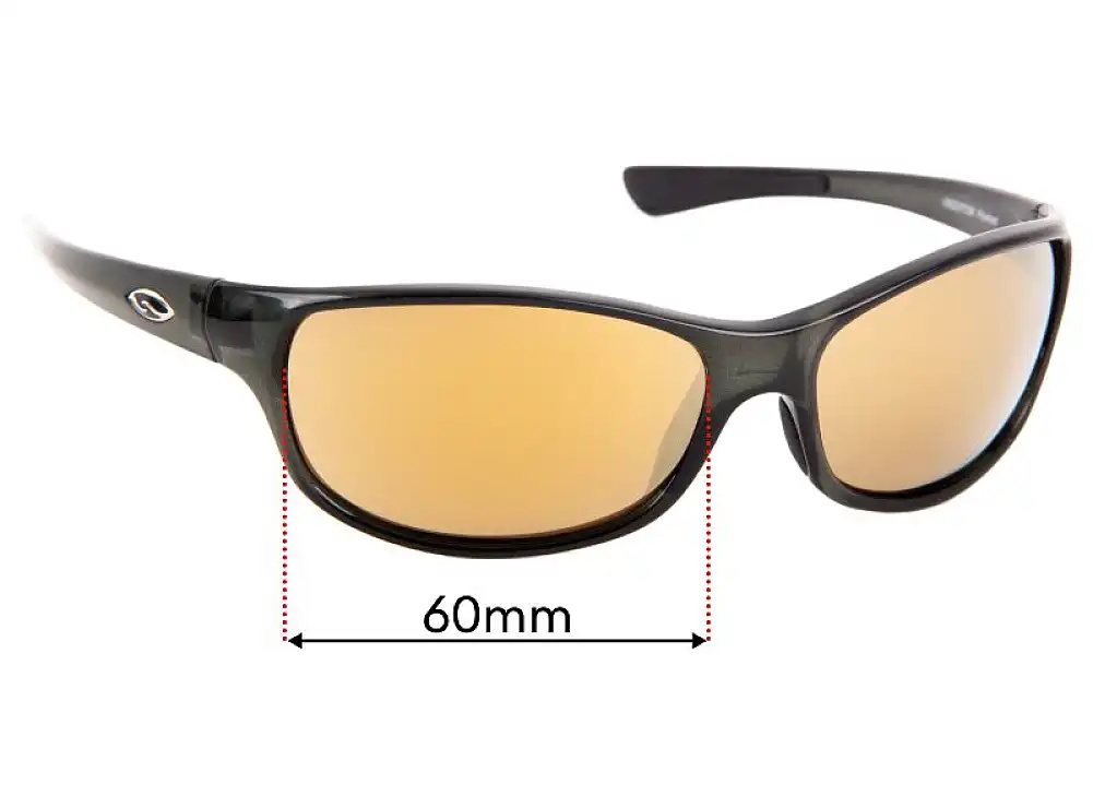 Sunglass Fix Replacement Lenses for Smith Undertow - 60mm Wide Sunglass Fix Replacement Lenses for Smith Undertow - 60mm Wide
