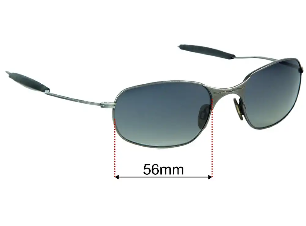 Sunglass Fix Replacement Lenses for Oakley Square Wire Gen 1 - 56mm Wide Sunglass Fix Replacement Lenses for Oakley Square Wire Gen 1 - 56mm Wide