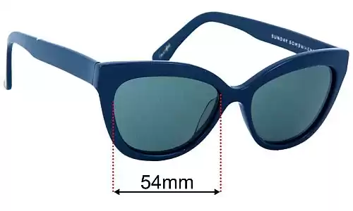 Sunglass Fix Replacement Lenses for Sunday Somewhere Pearl - 54mm Wide Sunday Somewhere Pearl Replacement Lenses 54mm wide