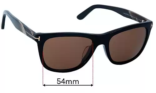 Sunglass Fix Replacement Lenses for Tom Ford Andrew TF500-F - 54mm Wide Tom Ford Andrew TF500-F Replacement Lenses 54mm wide