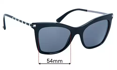 Sunglass Fix Replacement Lenses for Valentino VA4061 - 54mm Wide Valentino VA4061 Replacement Lenses 54mm wide