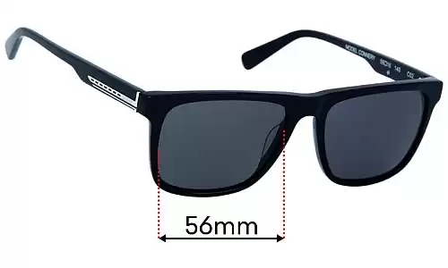 Sunglass Fix Replacement Lenses for Wayne Cooper Connery - 56mm Wide Wayne Cooper Connery Replacement Lenses 56mm wide