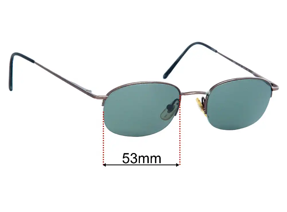 Sunglass Fix Replacement Lenses for Calvin Klein 263 - 53mm Wide Sunglass Fix Replacement Lenses for Calvin Klein 263 - 53mm Wide
