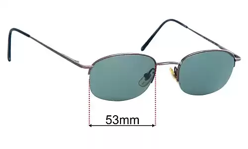 Sunglass Fix Replacement Lenses for Calvin Klein 263 - 53mm Wide Calvin Klein 263 Replacement Lenses 53mm wide