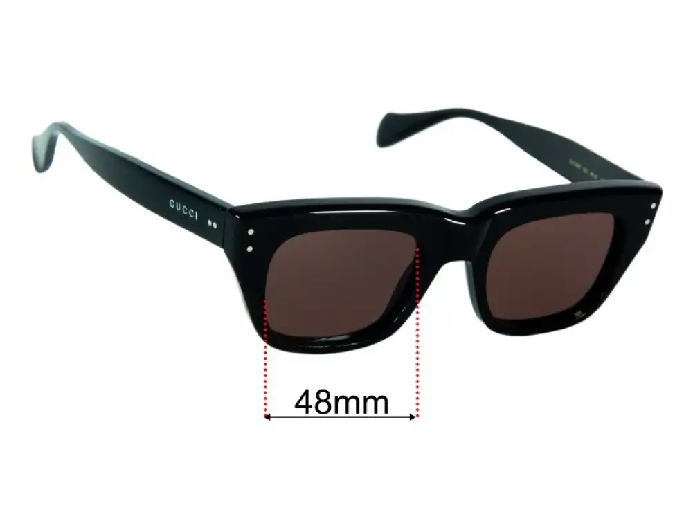 Sunglass Fix Replacement Lenses for Gucci GG1365S - 48mm Wide Sunglass Fix Replacement Lenses for Gucci GG1365S - 48mm Wide