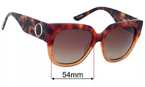 Sunglass Fix Replacement Lenses for Oroton Aline - 54mm Wide Oroton Aline Replacement Lenses 54mm wide