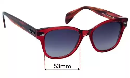 Sunglass Fix Replacement Lenses for Ray-Ban RB0880S-F - 53mm Wide Ray-Ban RB0880S-F Replacement Lenses 53mm wide