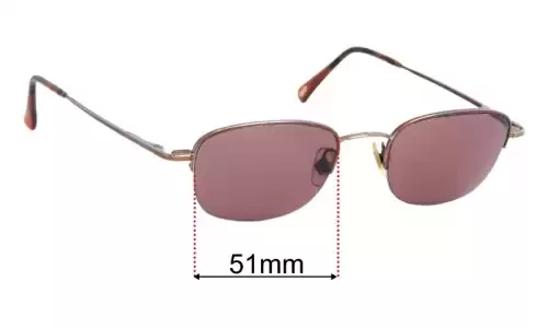 Sunglass Fix Replacement Lenses for Ray Ban RB6043 - 51mm Wide Ray Ban RB6043 Replacement Lenses 51mm wide