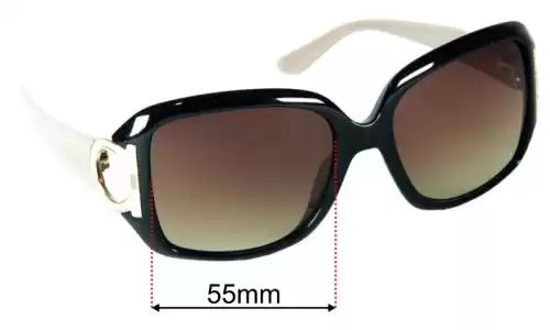Sunglass Fix Replacement Lenses for Salvatore Ferragamo SF666S - 55mm Wide Replacement Lenses for Salvatore Ferragamo SF666S - 55mm Wide
