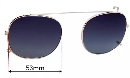 Sunglass Fix Replacement Lenses for Titanium Optix Heritage - 53mm Wide Titanium Optix Heritage Replacement Lenses 53mm wide