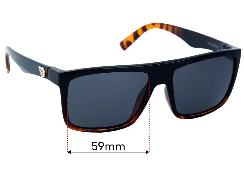 Sunglass Fix Replacement Lenses for Volcom Franken - 59mm Wide Sunglass Fix Replacement Lenses for Volcom Franken - 59mm Wide