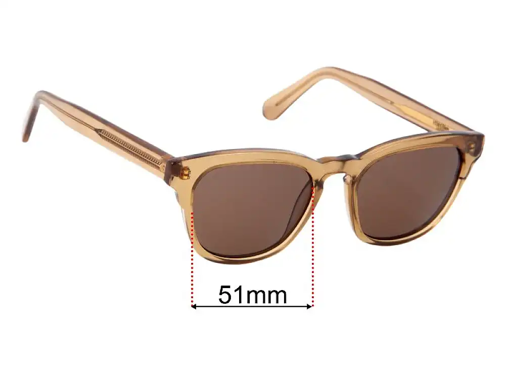 Sunglass Fix Replacement Lenses for Yancey Harlow - 51mm Wide Sunglass Fix Replacement Lenses for Yancey Harlow - 51mm Wide