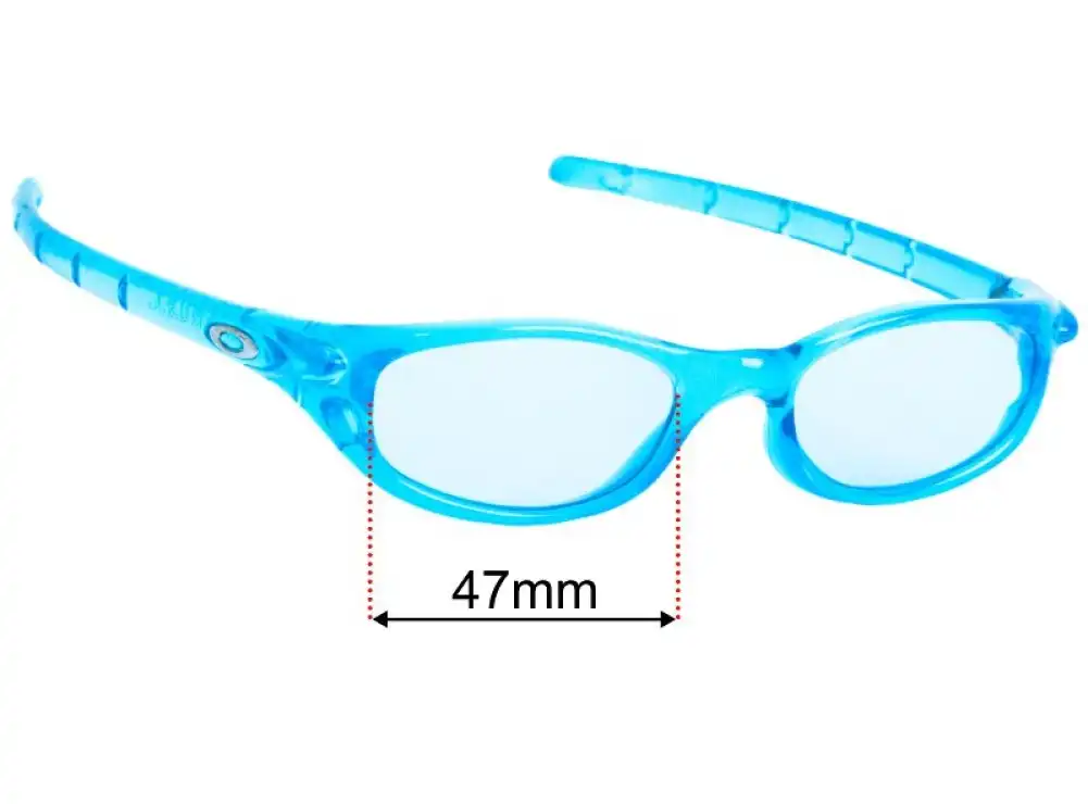 Sunglass Fix Replacement Lenses for Oakley Four S - 47mm Wide - Side View Sunglass Fix Replacement Lenses for Oakley Four S - 47mm Wide - Side View
