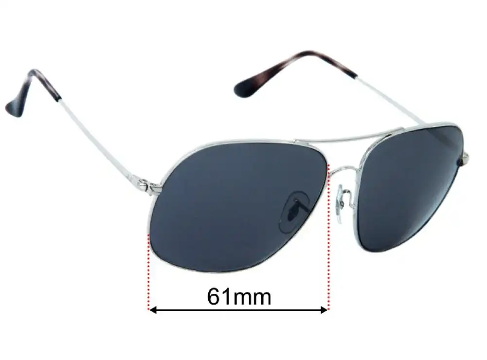 Sunglass Fix Replacement Lenses for Ray-Ban RB3587-CH - 61mm Wide Sunglass Fix Replacement Lenses for Ray-Ban RB3587-CH - 61mm Wide