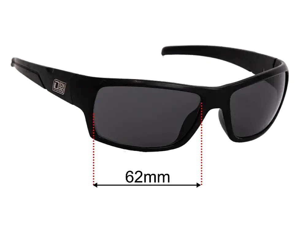 Sunglass Fix Replacement Lenses for Dirty Dog Beast - 62mm Wide Sunglass Fix Replacement Lenses for Dirty Dog Beast - 62mm Wide