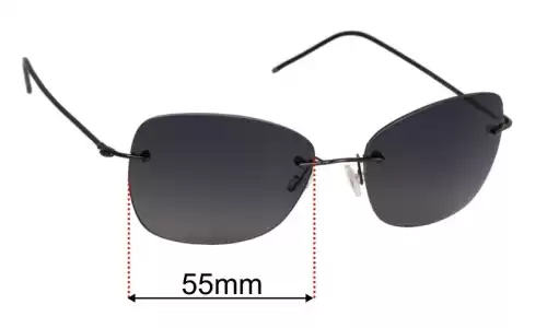 Sunglass Fix Replacement Lenses for Maui Jim MJ717 Apapane - 55mm Wide Maui Jim MJ717 Apapane Replacement Lenses 55mm wide