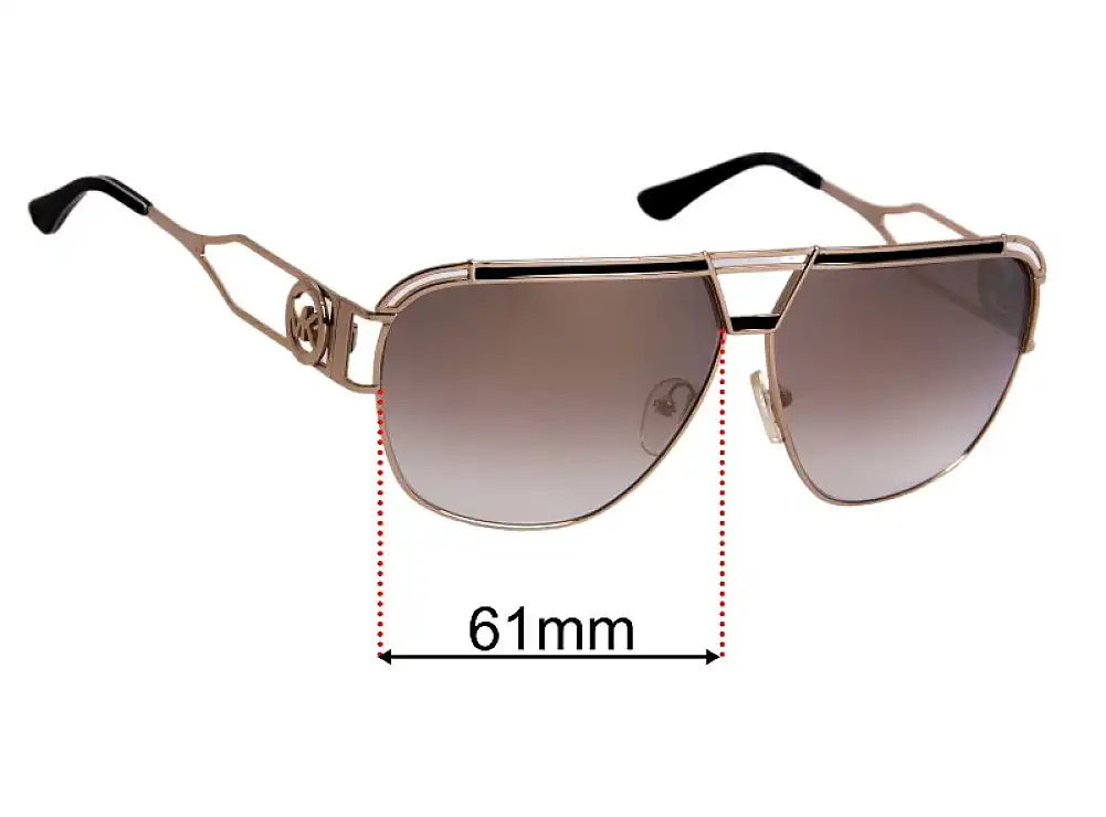 Sunglass Fix Replacement Lenses for Michael Kors MK1102 Vienna - 61mm Wide Sunglass Fix Replacement Lenses for Michael Kors MK1102 Vienna - 61mm Wide