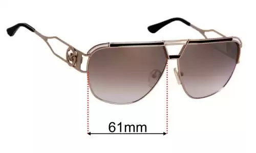 Sunglass Fix Replacement Lenses for Michael Kors MK1102 Vienna - 61mm Wide Michael Kors MK1102 Vienna Replacement Lenses 61mm wide