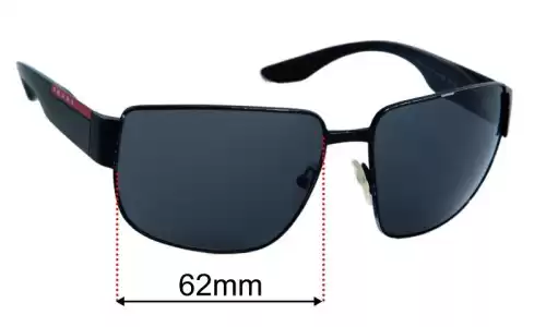 Sunglass Fix Replacement Lenses for Prada SPS56V - 62mm Wide Prada SPS56V Replacement Lenses 62mm wide