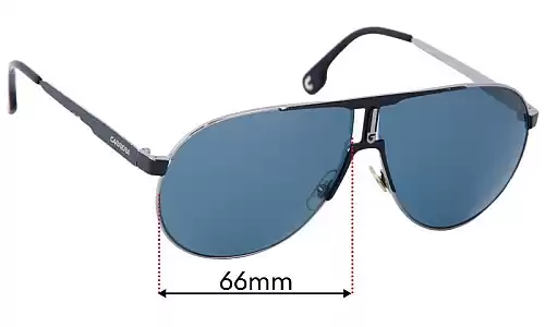 Sunglass Fix Replacement Lenses for Carrera 1005/S - 66mm Wide Carrera 1005/S Replacement Lenses 66mm wide