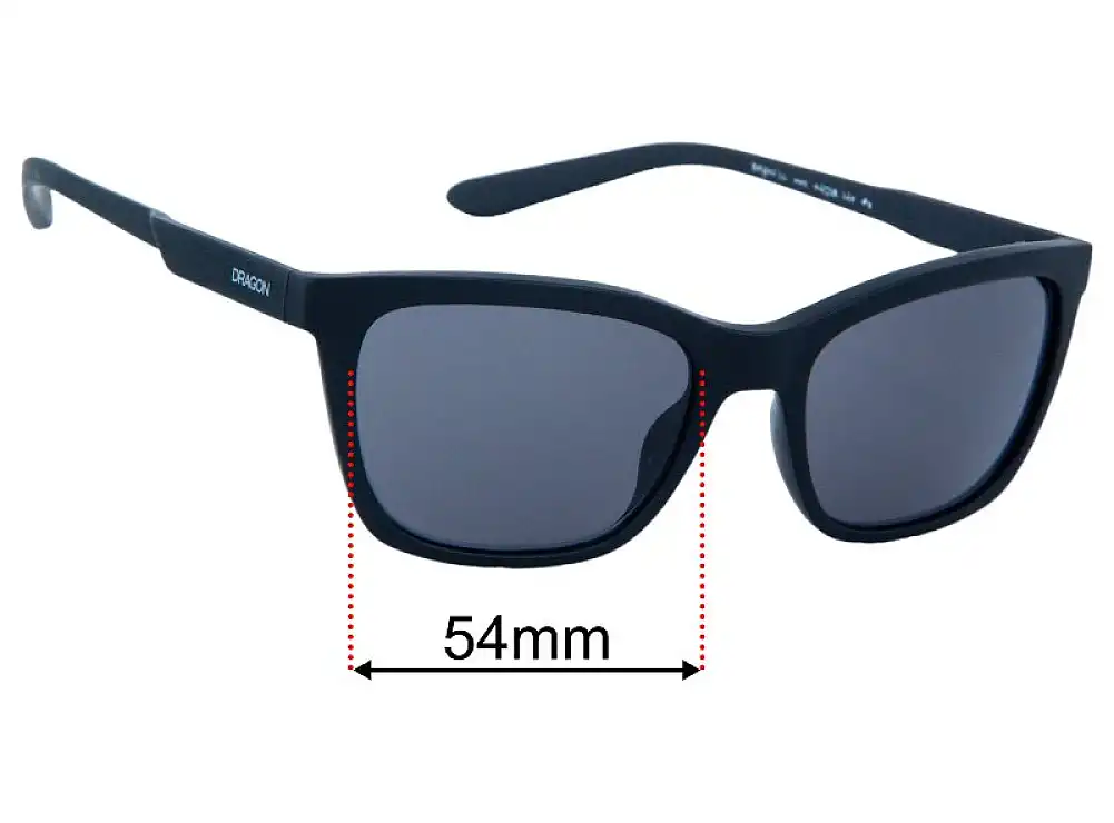 Sunglass Fix Replacement Lenses for Dragon Bayou - 54mm Wide Sunglass Fix Replacement Lenses for Dragon Bayou - 54mm Wide