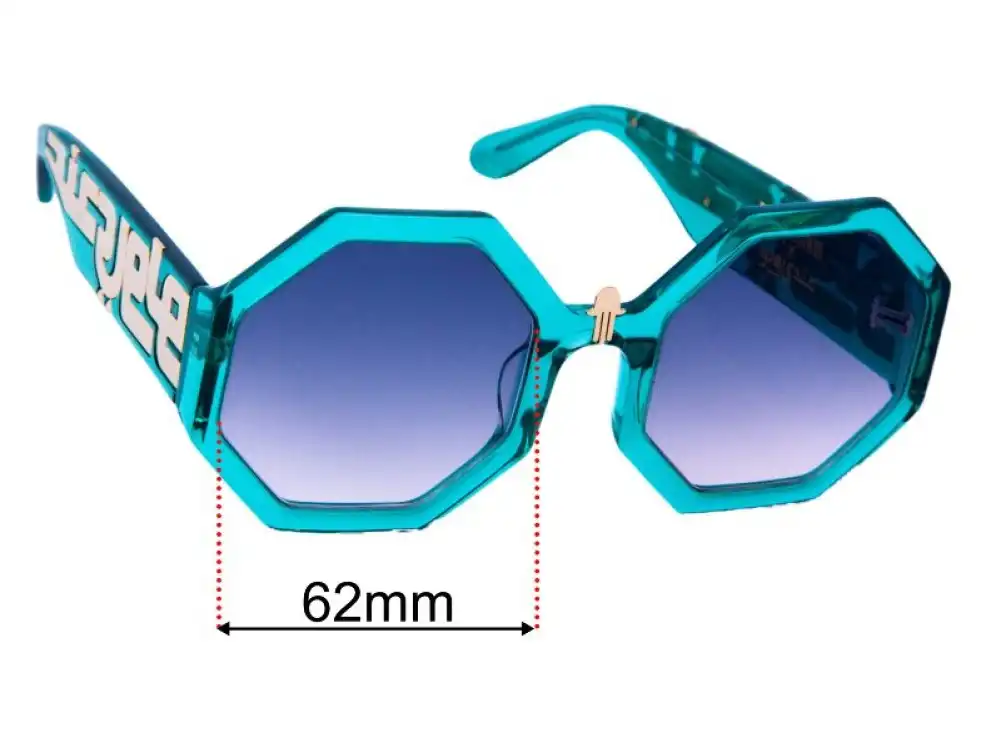 Sunglass Fix Replacement Lenses for Poppy Lissiman Stop Sign - 55mm Wide Sunglass Fix Replacement Lenses for Poppy Lissiman Stop Sign - 55mm Wide