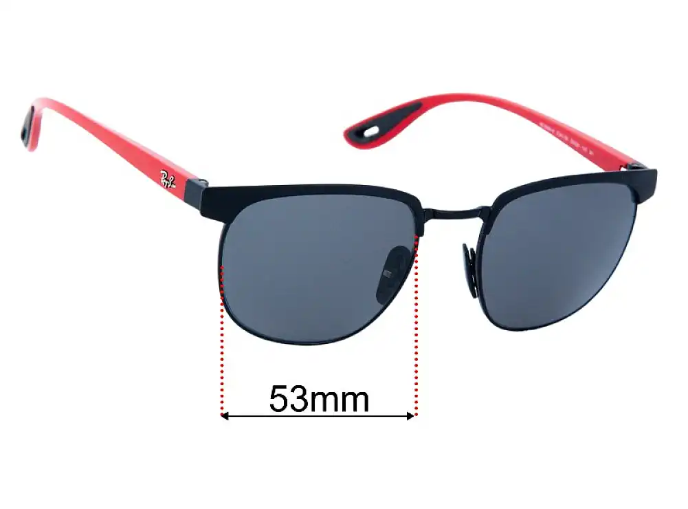 Sunglass Fix Replacement Lenses for Ray Ban RB3698-M Scuderia Ferrari Collection 53mm Sunglass Fix Replacement Lenses for Ray Ban RB3698-M Scuderia Ferrari Collection 53mm