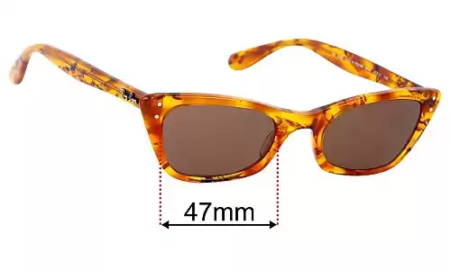 Sunglass Fix Replacement Lenses for Ray Ban RB5499 Lady Burbank - 47mm Wide Ray Ban RB5499 Lady Burbank Replacement Lenses 47mm wide