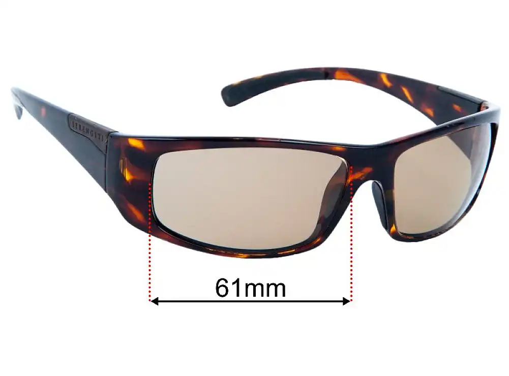 Sunglass Fix Replacement Lenses for Serengeti Fasano - 61mm Wide Sunglass Fix Replacement Lenses for Serengeti Fasano - 61mm Wide