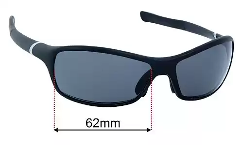 Sunglass Fix Replacement Lenses for Tag Heuer TH6007 62mm Tag Heuer TH6007 Replacement Lenses 62mm wide